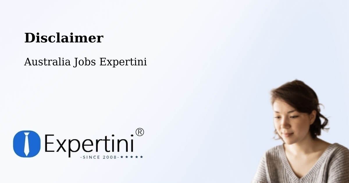 Disclaimer – Drayton - Australia Jobs Expertini